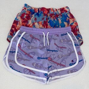 Champion Monogram And Old Navy Shorts Girls 10/12